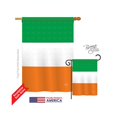 thumbnail image 1 of Drapeau Irlande Pays Impression Verticale à Deux Côtés - 28 x 40 Po., 1 of 1