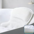 thumbnail image 3 of Bath Product Category Bath Pillow for Tub Neck and Back Support with Fast Drying Mesh Fabric and 6 Non Suction Cups Tub Cushion for Relaxation in Bath Accessories Platform Style, 3 of 3