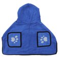thumbnail image 1 of Hooded Pet Towel Bathrobe, Multipurpose Quick Drying Machine Washable Dog Towel Blue With Hand Pockets For Bathing XS,S,M,L,XL, 1 of 8