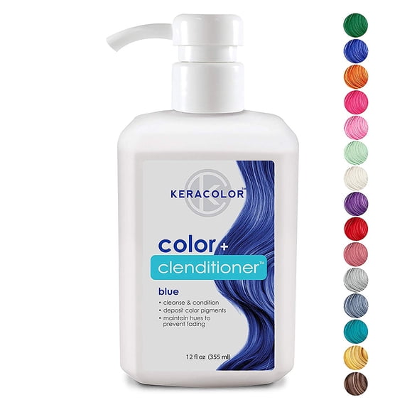 Keracolor Color Plus Conditioner, Blue, 12 ounce