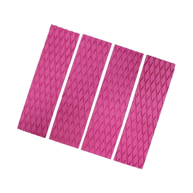 serony Non-Slip Surfboard Traction Pad Deck Mat EVA Foam for Skimboard Pink