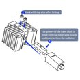 thumbnail image 4 of Extruder Hot End Kit 3D Printer Detachable Hotend Nozzle Set 3D Printer Replacement Parts for Bambu  X1 P1P X1 Carbon, 4 of 8