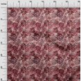 thumbnail image 3 of oneOone Viscose Jersey Maroon Fabric Abstract Floral Sewing Craft Projects Fabric Prints By Yard 60 Inch Wide, 3 of 4