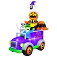 thumbnail image 1 of Occasions Halloween 10.5 Foot Inflatable Halloween Truck with Skeleton, Frankenstein, Spider, Pumpkin and Ghost, 1 of 7