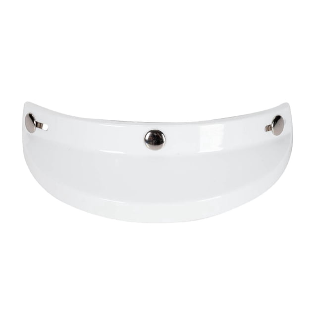 Visière, Protecteur Rétro à 3 Boutons pour Casques avec 3 Boutons Blanc