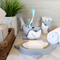 thumbnail image 2 of Borders Unlimited 70029 Porte-Brosse à Dents Poisson et Requin, Blanc, 2 of 2