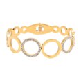 thumbnail image 3 of Golden Oval Chain Bracelet, Comfortable Wearing Bright Oval Chain Bracelet  For Girls For Date, 3 of 8