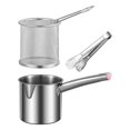 thumbnail image 2 of veasfak Casserole de Friteuse Profonde Polyvalente Plateau Vapeur Portable Fournitures de Cuisine Poêle de Friteuse C, 2 of 9