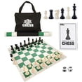 thumbnail image 1 of WE Games Travel Tournament Chess Set, 20 in. Roll Up Vinyl Chess Board with Storage Bag, 1 of 10