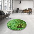 thumbnail image 4 of Ahgly Tapis Rectangulaire Lavable en Machine Vert Transitionnel, 8 Pieds x 12 Pieds, 4 of 7