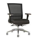 TygerClaw Mesh Mid Back et chaise de bureau de siège en tissu
