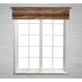 thumbnail image 1 of EREHome brown old wood texture with knot Window Curtain Valance Rod Pocket Size 54x12 Inch, 1 of 1