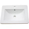 thumbnail image 2 of American Imaginations 21-in. W 1 Hole Ceramic Top Set In White Color - Overflow Drain Incl. AI-29723, 2 of 9