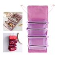 thumbnail image 3 of HILABEE 4 in1 Hanging Makeup Case Organizer 2 Large and 2 Small Bags Foldable Mesh, 3 of 9