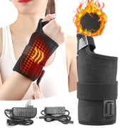Dvkptbk Wrist Heating Pad Wrap for Pain Relief, Wrist Thumb Brace Heating Pad for Arthritis and Carpal Tunnel Relief, Gifts for Women Men Mom Dad