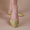 thumbnail image 4 of Chaussures de Danse du Ventre pour Femme Fille Antidérapantes Semelles Souples de Performance de Danse Chaussures de Performance S Or, 4 of 5