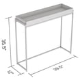 thumbnail image 4 of Safdie & Co. Table Console 35L Bois Brun Récupéré Plateau Creux, 4 of 4