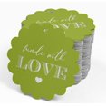 thumbnail image 4 of Inkdotpot 50 Pack Real Silver Foil Paper Tags Made With Love Text Favor Hang Tags, 4 of 6