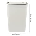 thumbnail image 2 of HORIALENCE Kitchen Garbage Can PP Press Type Household Trash Can 1Pack, 2 of 8