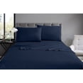 thumbnail image 2 of Swift Home Basic 4-Piece Double Size Sheet Set, Ultra Soft, Deep Pocket, Easy Care Bedding Set, Navy, 2 of 7