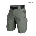thumbnail image 1 of Men Shorts Activewear Riding Cycling Multi-Pocket Accessories Multi-Pocket Short Short Pants Washable Reusable Outdoor Hunting Fishing Casual for Man Green M, 1 of 6