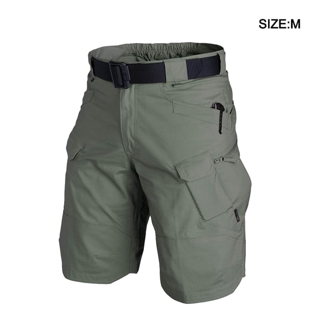 Men Shorts Activewear Riding Cycling Multi-Pocket Accessories Multi-Pocket Short Short Pants Washable Reusable Outdoor Hunting Fishing Casual for Man Green M