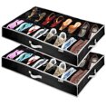 thumbnail image 1 of Hold N' Storage Extra Large Underbed Shoe Storage Organizer, Set of 2 Black, 1 of 10