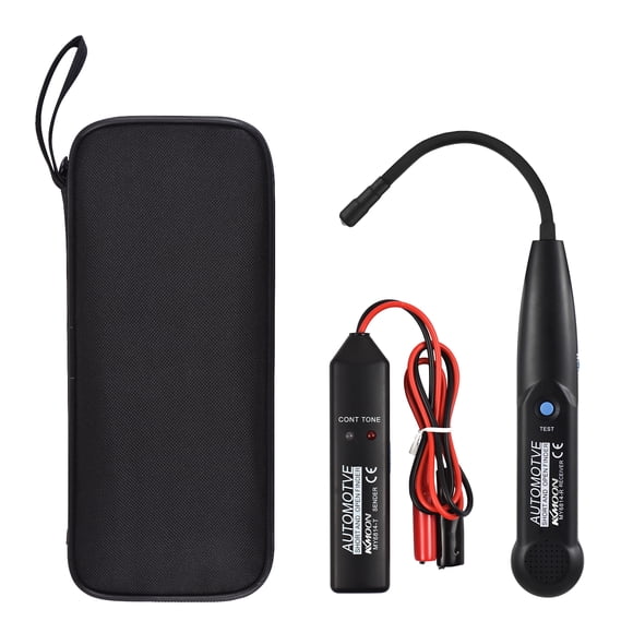 KKmoon KKmoon MY6814 Automotive Cable Tracer with LED Light - Short Circuit and Open Circuit Detection Tool, 3.5mm Headphone Support, Black (Battery Not Included)