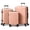 Pink, variant on Ktaxon Luggage 3 Piece Set,Suitcase Set with 360° Spinner Wheels Hardside Lightweight Luggage 20in24in28in, White