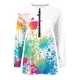 thumbnail image 5 of 2023 Mode Féminine Sweatshirt 50% off Dégagement Femmes Tops Fall Long Sleeve Pull Décontracté Shirt Dames Habillés Col Rond Sweatshirts, 5 of 5