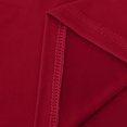 thumbnail image 3 of IROINID Offres Womens Hauts Grande Taille Automne Manches Longues Extensible Ajusté T-Shirt Blouse Basique Uni, Rouge, 3 of 7