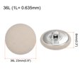 thumbnail image 2 of Unique Bargains 10pcs 36L Fabric Cloth Covered Button 23mm Round Metal Shank Sewing Buttons for Suits Dress Blouses, Beige, 2 of 5