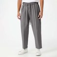 thumbnail image 5 of Men's High Street Loose Straight Leg Casual Jeans with Drawstring for Spring and Autumn Comfortable Wear, 5 of 5