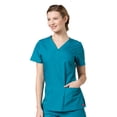 thumbnail image 1 of Red Panda Women's V-Neck Two Pocket Solid Scrub Top, 1 of 1