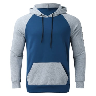 HWRETIE Men's Fleece Hoodie Long Sleeve Zipper Sweatshirt With Pocket Warm Autumn Winter Top