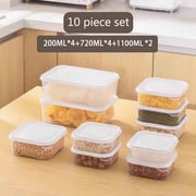 Food Storage Containers, Stackable Food Containers with Lids Airtight, Plastic Cereal Containers with Easy Lock Lids, for Kitchen Pantry Organization and Storage Clear Storage Bins