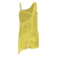 thumbnail image 2 of Ocealan Robe de Danse Latine pour Filles Paillettes Jazz Moderne Fête d'Anniversaire Jupe à Franges Justaucorps Or 6, 2 of 5