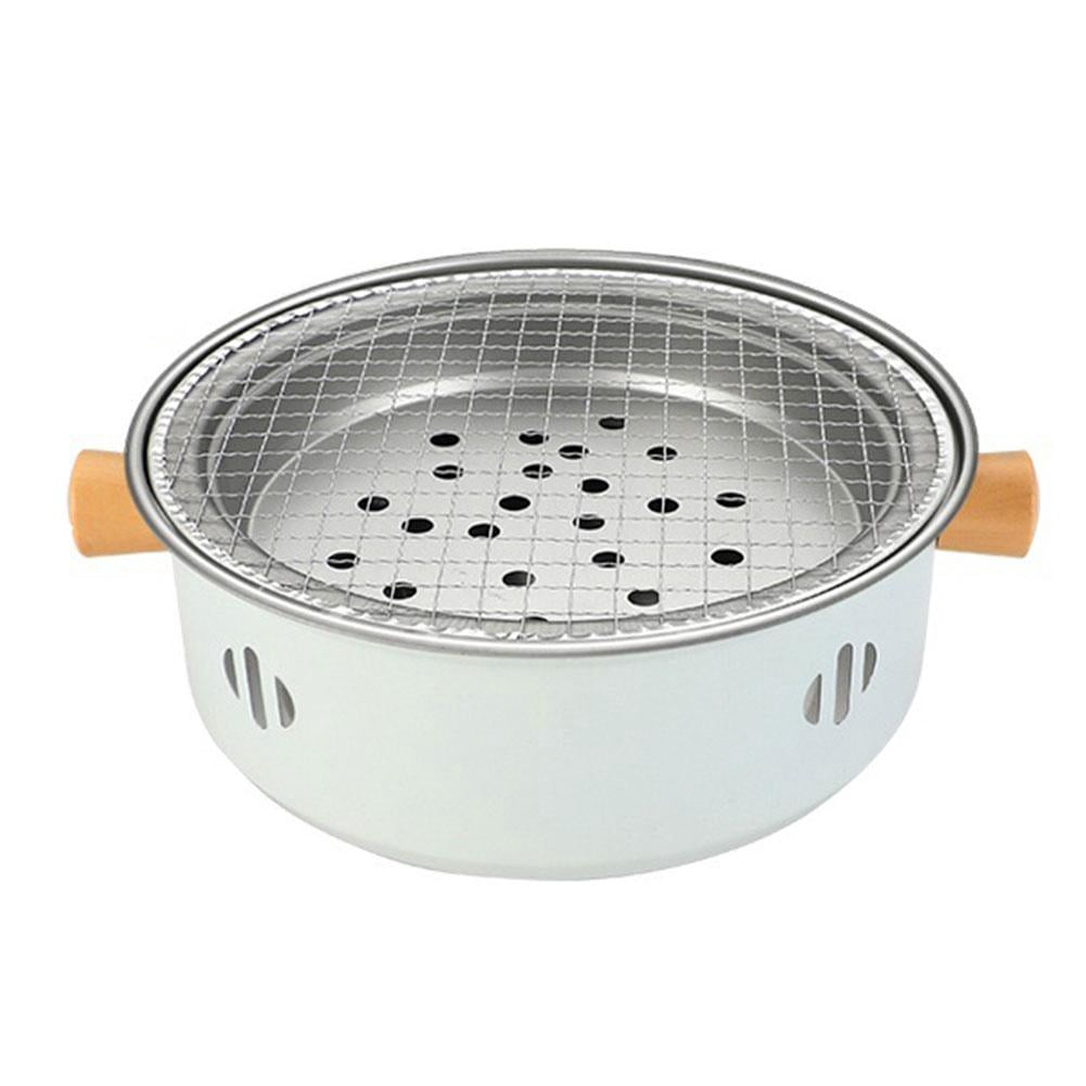 Portable Barbecue Grill Charcoal Stove Stainless Steel Split BBQ Stove