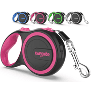 Emperor Pets 8m Retractable Dog Leash Large Dogs - Up to 50kg, Large Dog Leash Heavy Duty Dog Leash Retractable 8m, Retractable Pet Leash - Pink - PK26