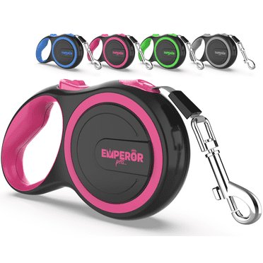Emperor Pets 8m Retractable Dog Leash Large Dogs - Up to 50kg, Large Dog Leash Heavy Duty Dog Leash Retractable 8m, Retractable Pet Leash - Pink - PK26