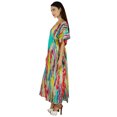 thumbnail image 2 of Bimba Kaftan Long Maxi à Manches Kimono pour Femmes, Caftan Multicolore, Couvre-Maillot, Tenue de Nuit, 2 of 9