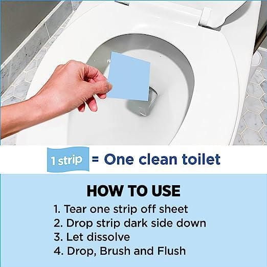 Nature Clean Toilet Bowl Cleaner Strips - Fresh Lime