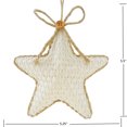 thumbnail image 3 of Holiday Time Ornement Étoile En Tissu / Jute, 3 of 4