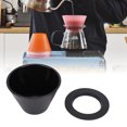 thumbnail image 3 of Pour Over Coffee Maker, Food Grade Flat Bottom Slow Filter Cone Single Cup Coffee Filter for Home Restaurant Camping, 3 of 7