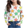 thumbnail image 1 of Posijego T-Shirts Graphiques à Manches Longues pour Tout-Petits Garçons Filles, Mignons, Col Ras du Cou, T-Shirts Basiques, Hauts, Chandail de Printemps pour Enfants, 1 of 6