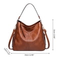 thumbnail image 2 of AWZXDE Designer Bags for Women Large Bucket Purse Stylish Leather Handbag, 2 of 4