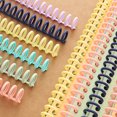 thumbnail image 1 of mmirethe 10pcs/set Reusable Plastic Binder Spines Convenient And Durable Solution For Loose Leaf Binders Light pink+10pcs, 1 of 6