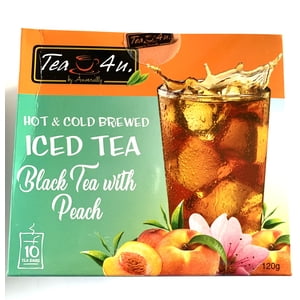 Tea4U Pêche noir glacé Tea Sacs - Chaud & Fromages