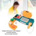 thumbnail image 4 of Cash Register Toy,Cash Register Toy for Kids with Checkout Scanner Play Food Set Play Calculator Credit Card Reader Voice Broadcast Pretend Cash Register, 4 of 7
