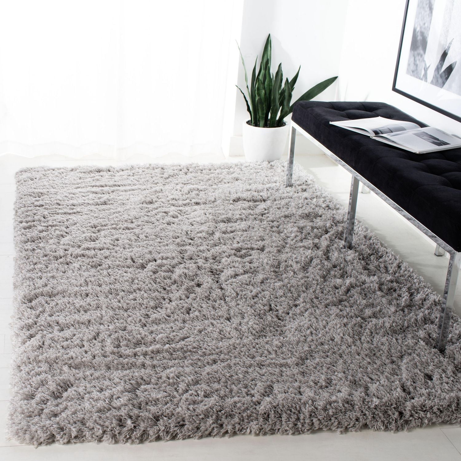 SAFAVIEH Polar Abbot Carlene Tapis Peluche Shag